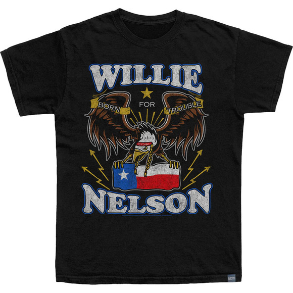 Tops - Made In Usa Eagle Willie Nelson Tshirt